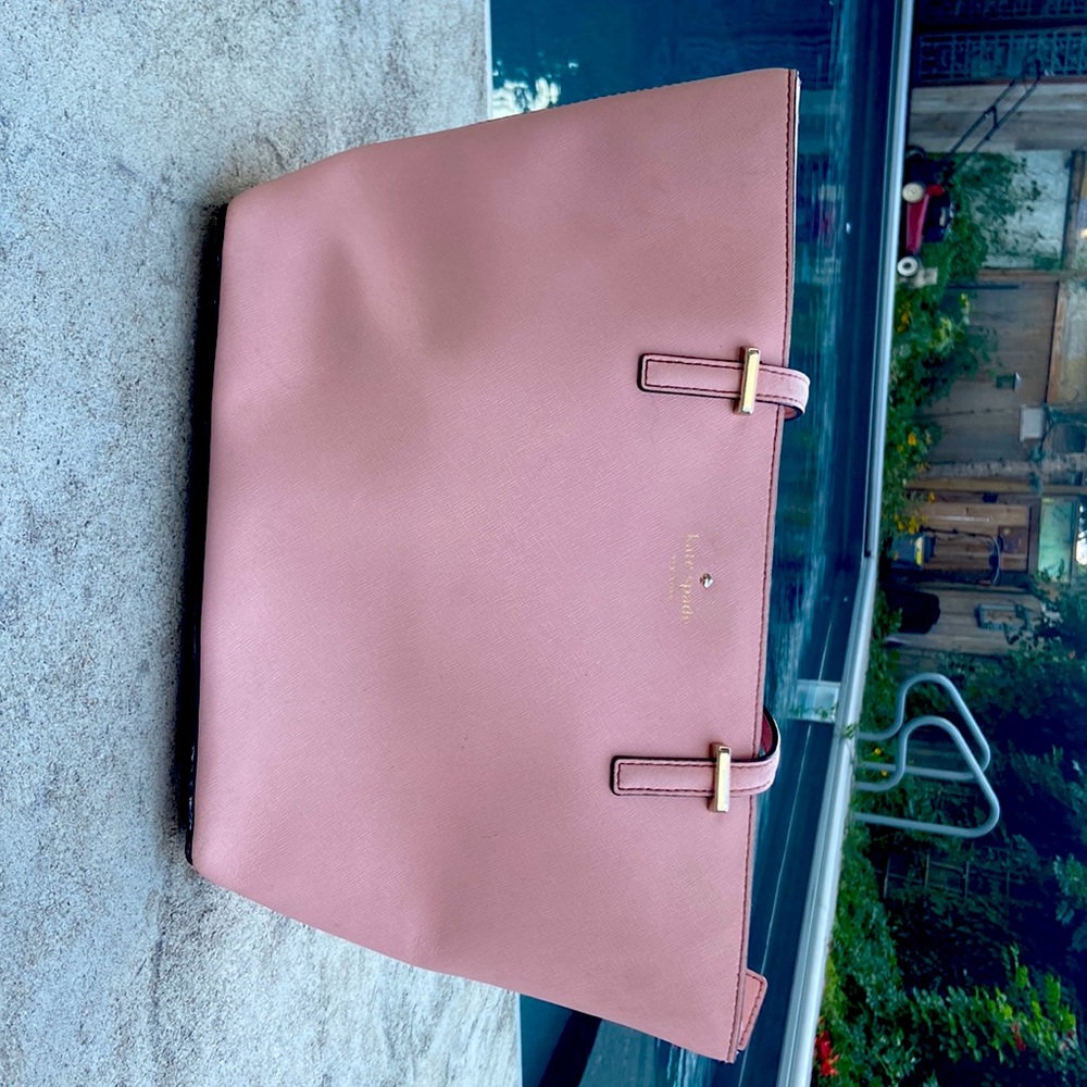 Kate spade blush pink medium leather tote. Good condition.